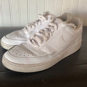 Woman’s Nike air forces worn with creasing